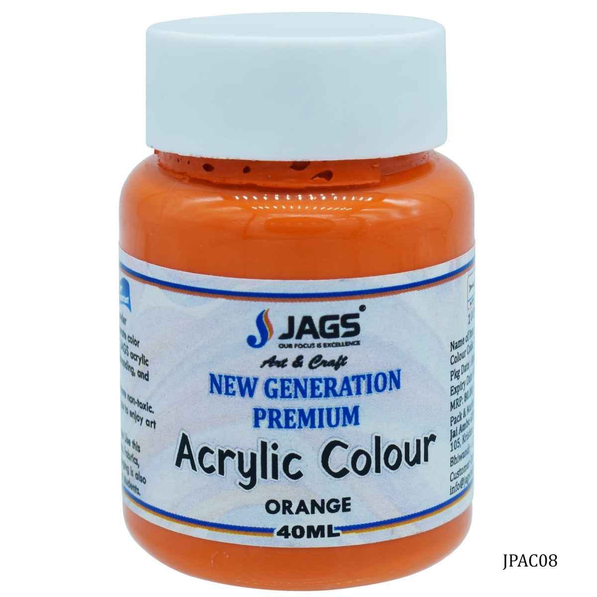 Orange Premium Acrylic Colour Paint 40ML JPAC08