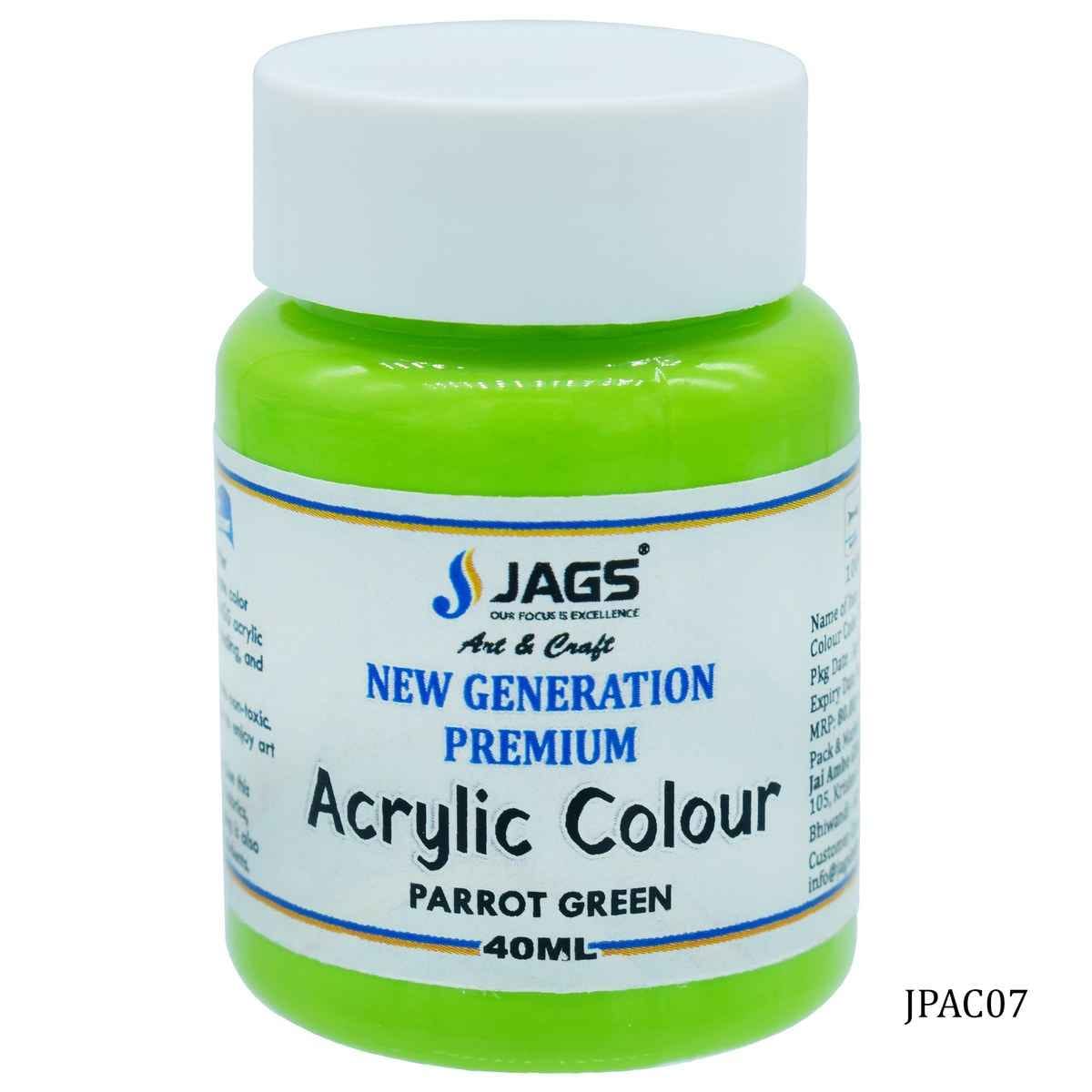 Parrot Green Premium Acrylic Colour Paint 40ML JPAC07