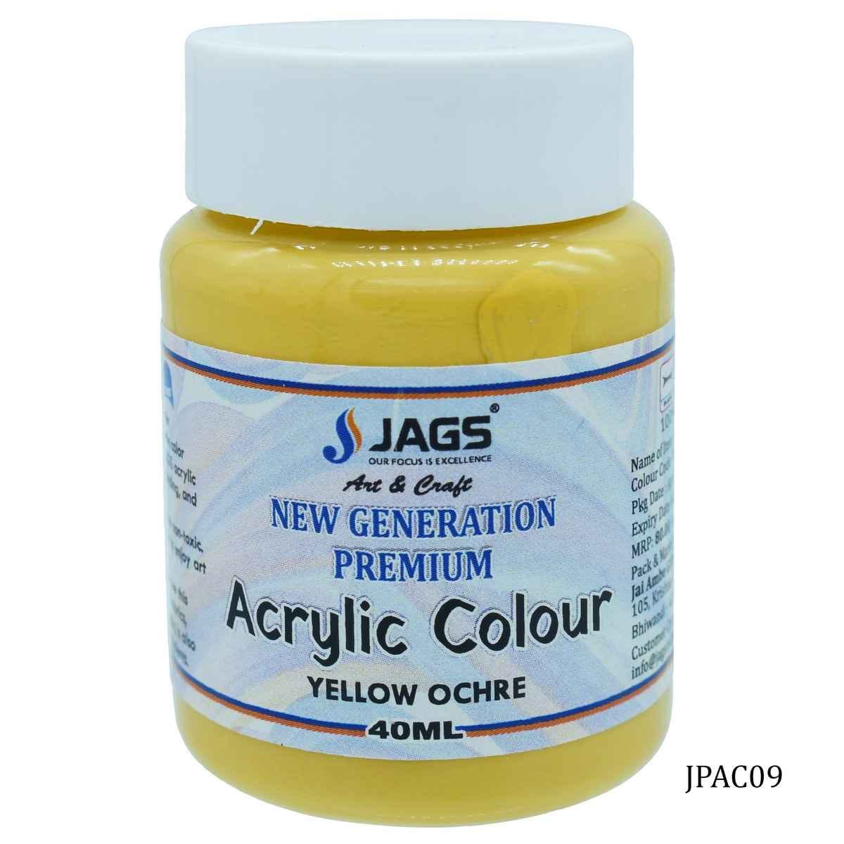 Yellow Ochre Premium Acrylic Colour Paint 40ML JPAC09