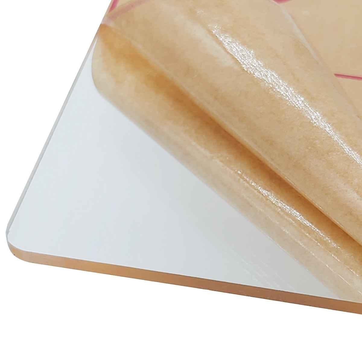 Acrylic Pack of 1 Sheet Clear Square 4inch 3mm Thick Size: 10x10 cm TASS44