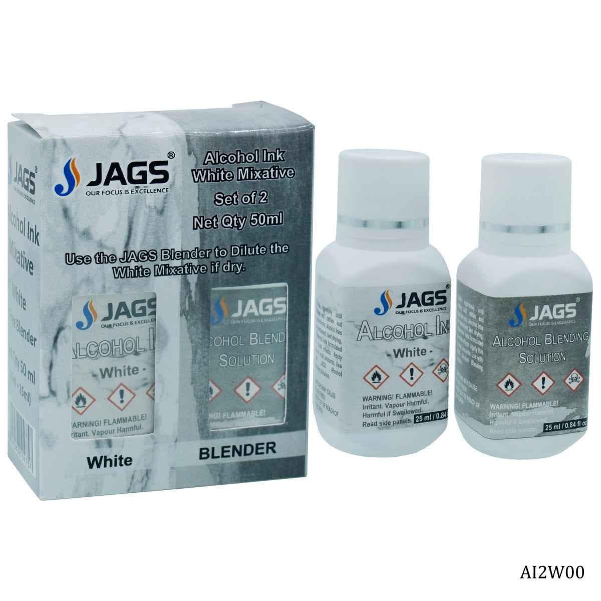 Alcohol Ink White Mixative 25ML With 25ML Alcohol Blending Solution AI2W00