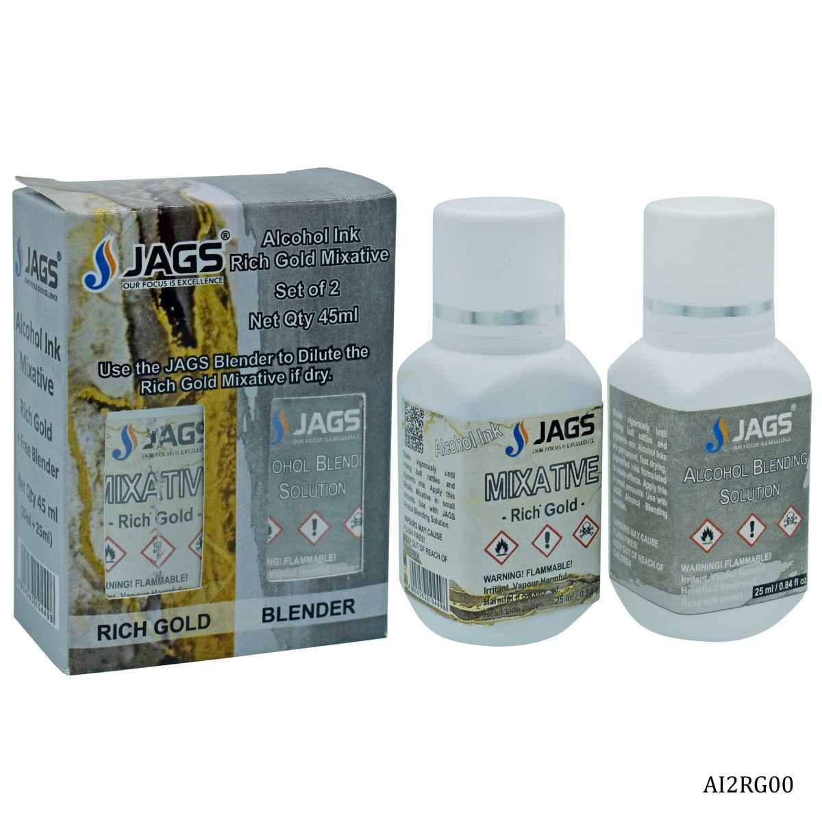 Alcohol Ink Rich Gold Mixative 25ML With 25ML Alcohol Blending Solution AI2RG00