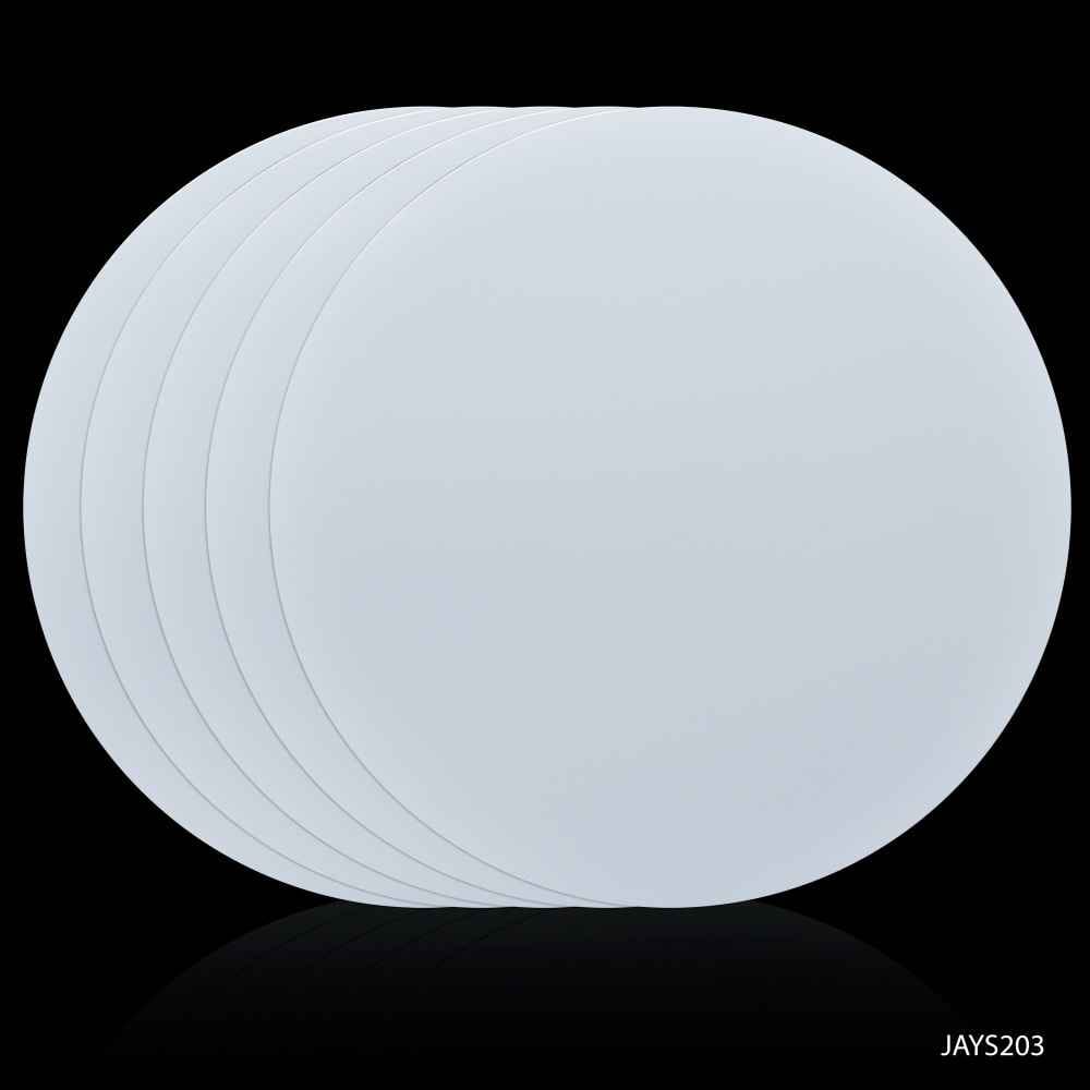 Yupo Polypropylene Round Synthetic Paper 6X6 Inch 5 Sheets 200 Gsm JAYS200