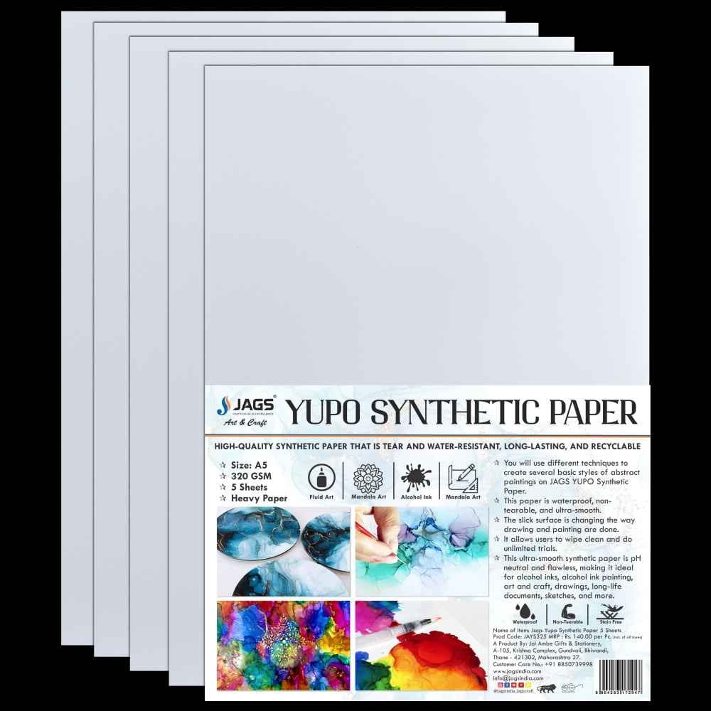 Yupo Polypropylene A5 Synthetic Paper 5 Sheets 320Gsm JAYS325