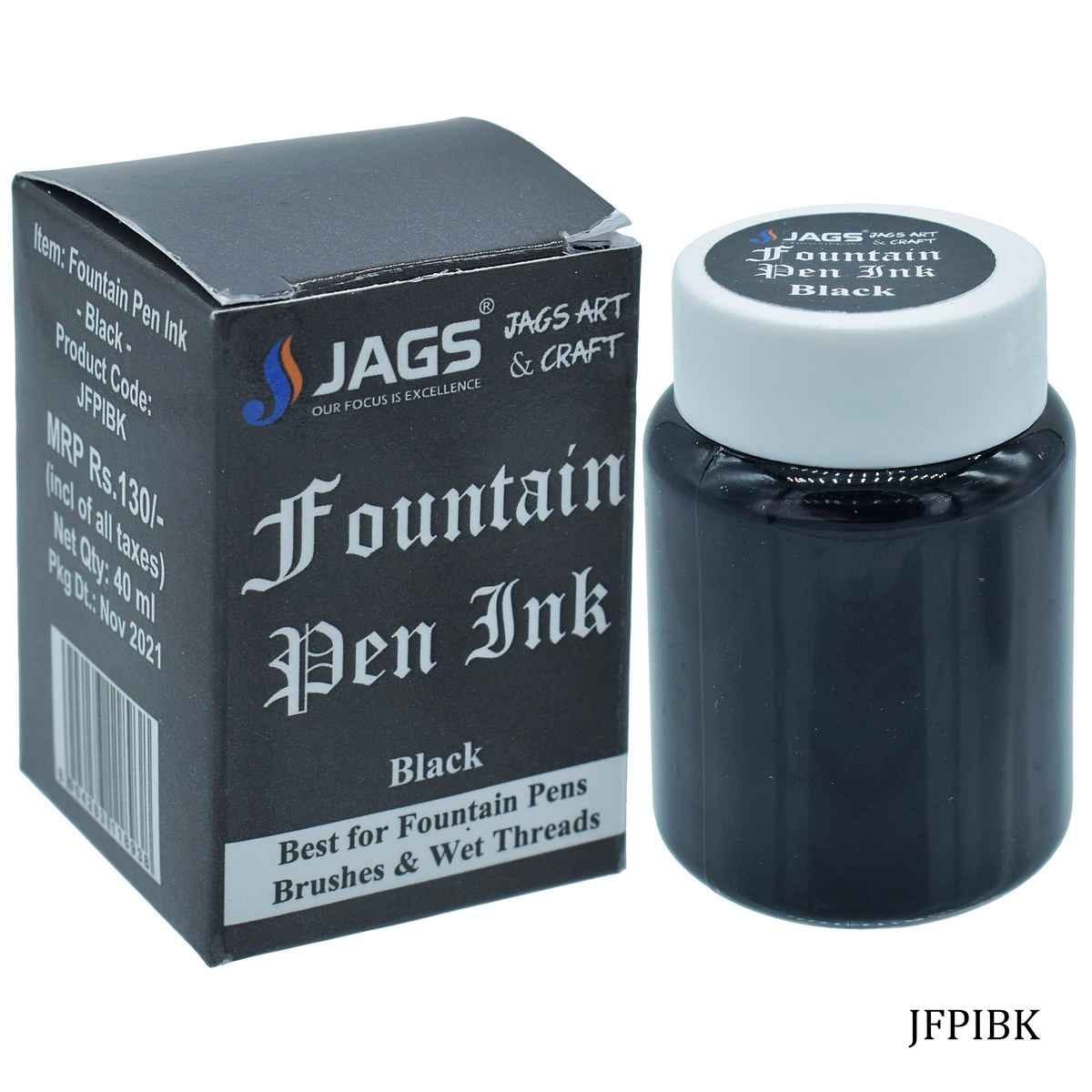 Black Fountain Pen Inks 40ML JFPIBK