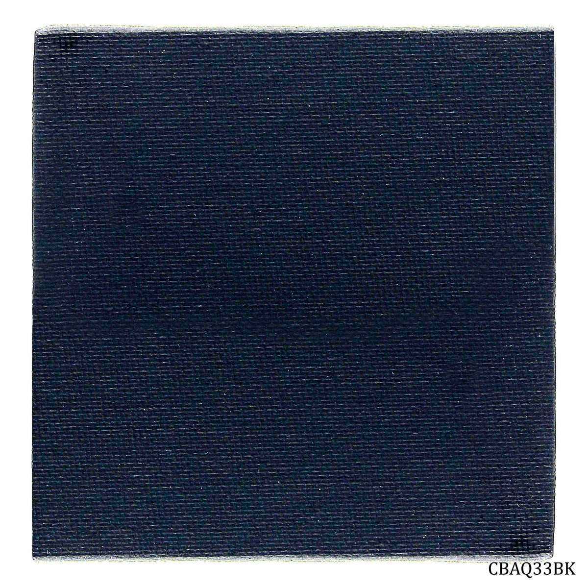 3X3 inch Black Canvas Board Artist Quality CBAQ33BK