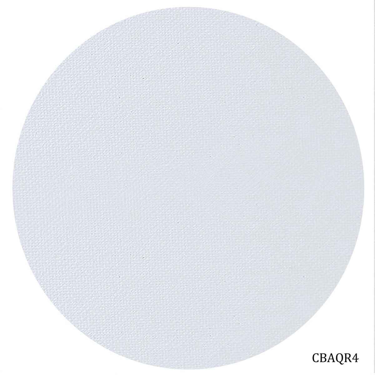 4 Inches Round White Canvas Board Artist Quality CBAQR4