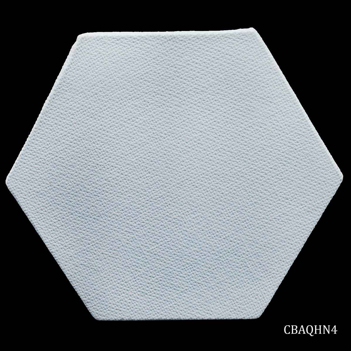 4 Inches Hexagon Shape White Canvas Board Artist Quality CBAQHN4