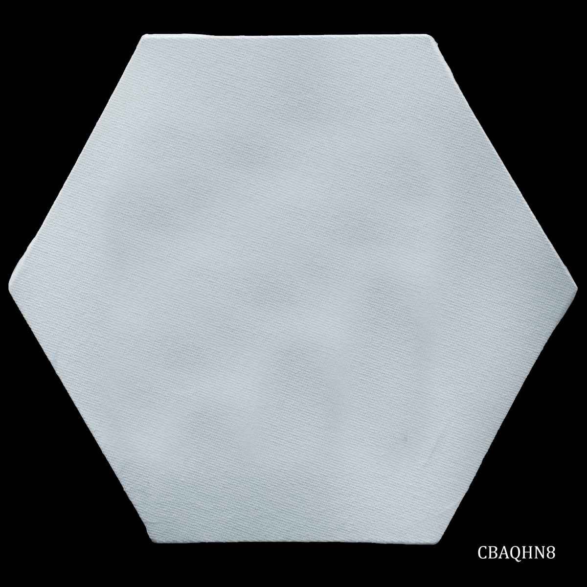 8 Inches Hexagon Shape White Canvas Board Artist Quality CBAQHN8