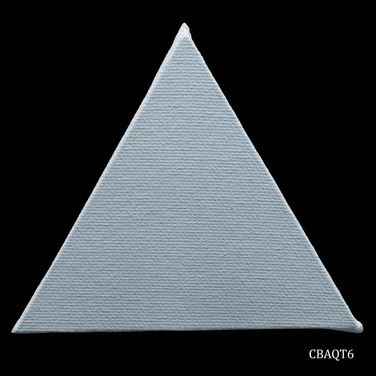 6 Inches Triangle Shape White Canvas Board Artist Quality CBAQT6