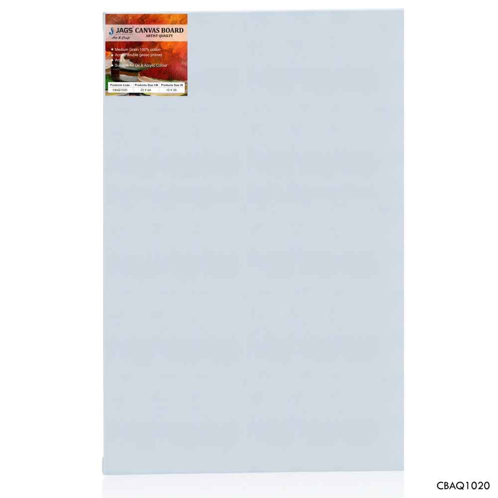 10X20 Inch Rectangle White Canvas Board Artist Quality CBAQ1020