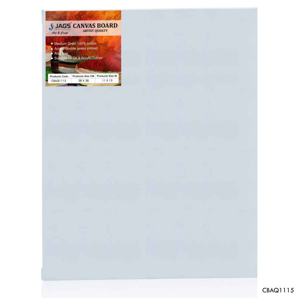 11X15 Inch Rectangle White Canvas Board Artist Quality CBAQ1115