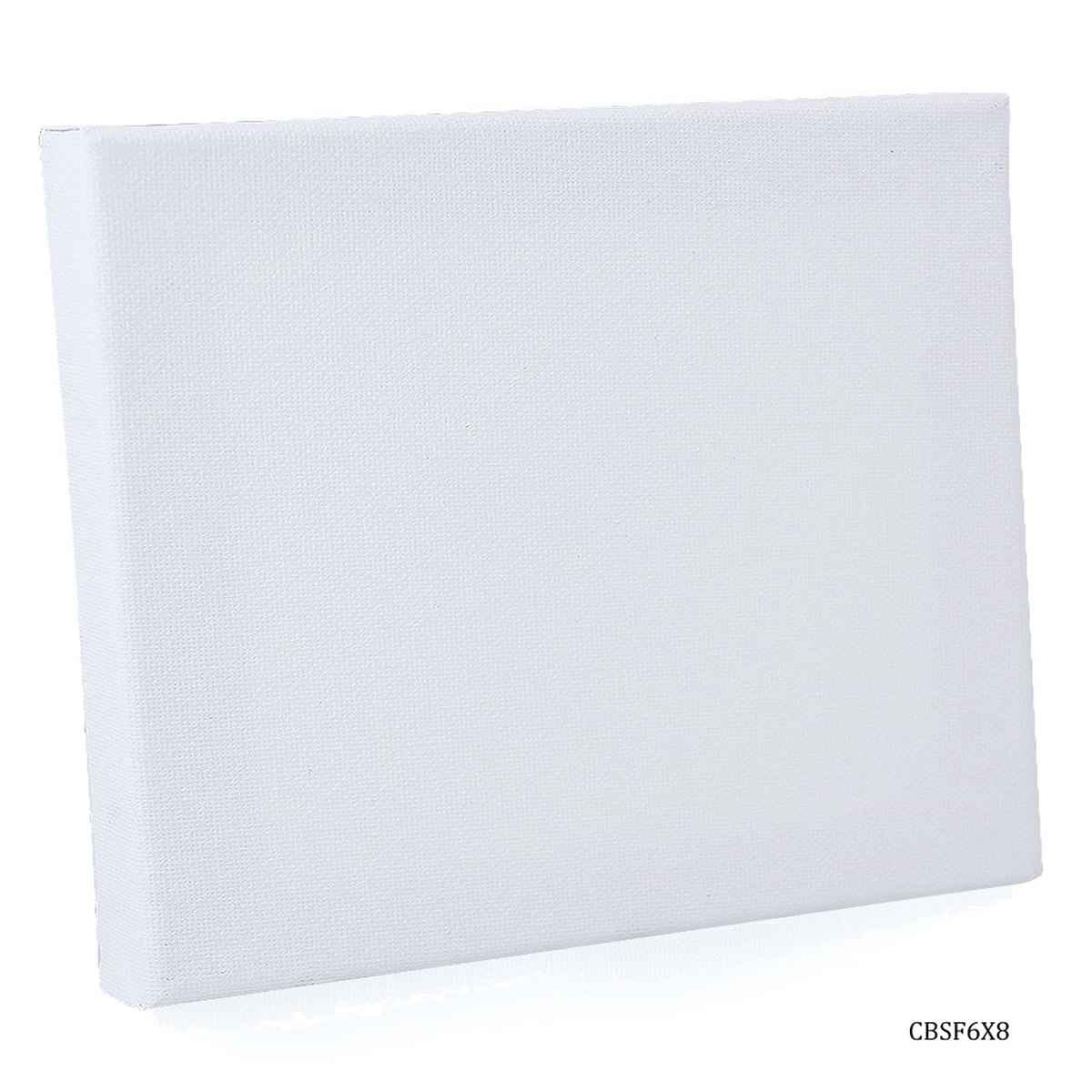 6X8 Inch White Stretched Canvas With Frame Board CBSF6X8