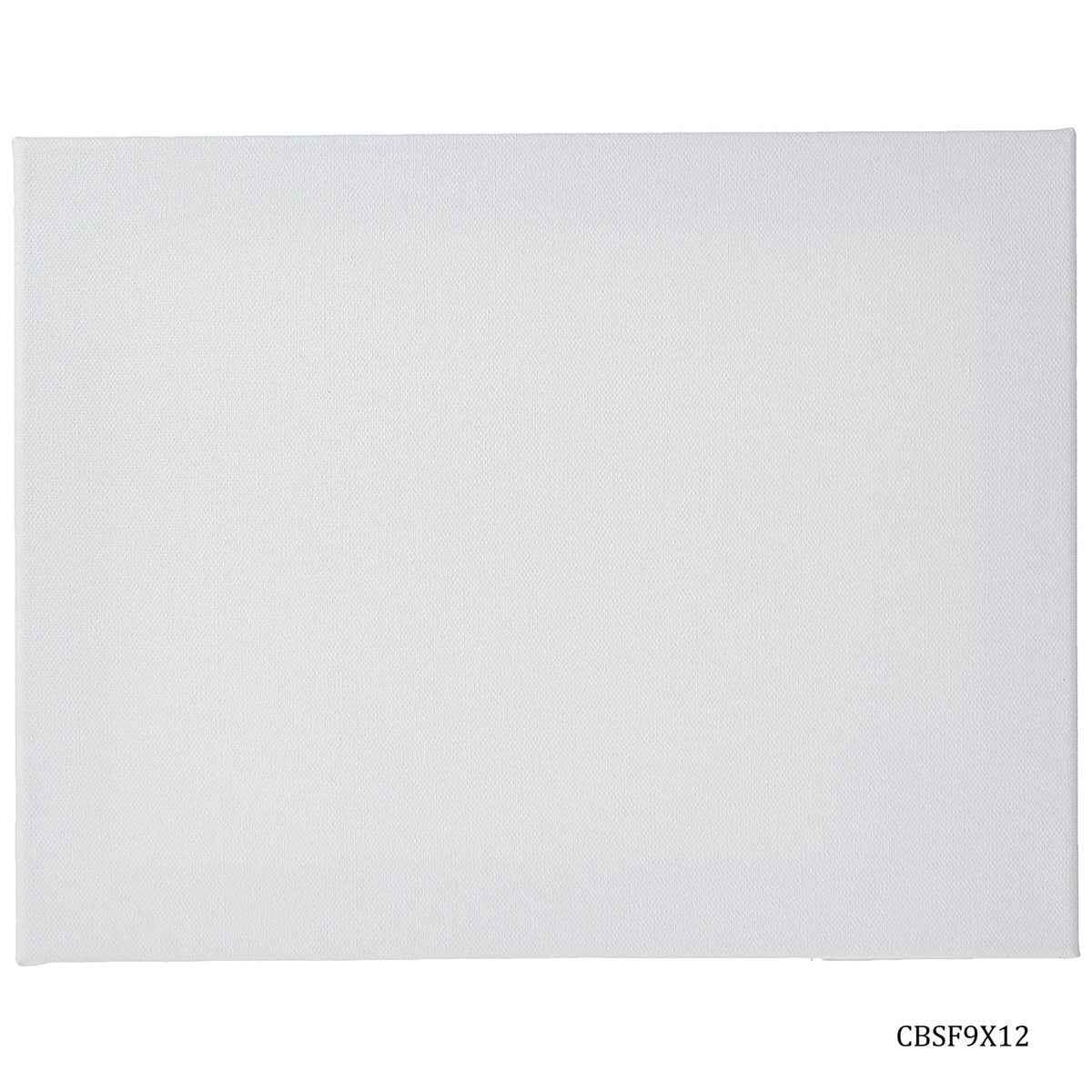 9X12 Inch White Stretched Canvas With Frame Board CBSF9X12