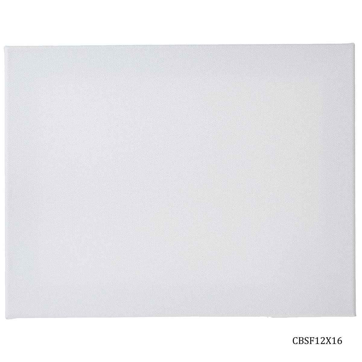 12X16 Inch White Stretched Canvas With Frame Board CBSF12X16