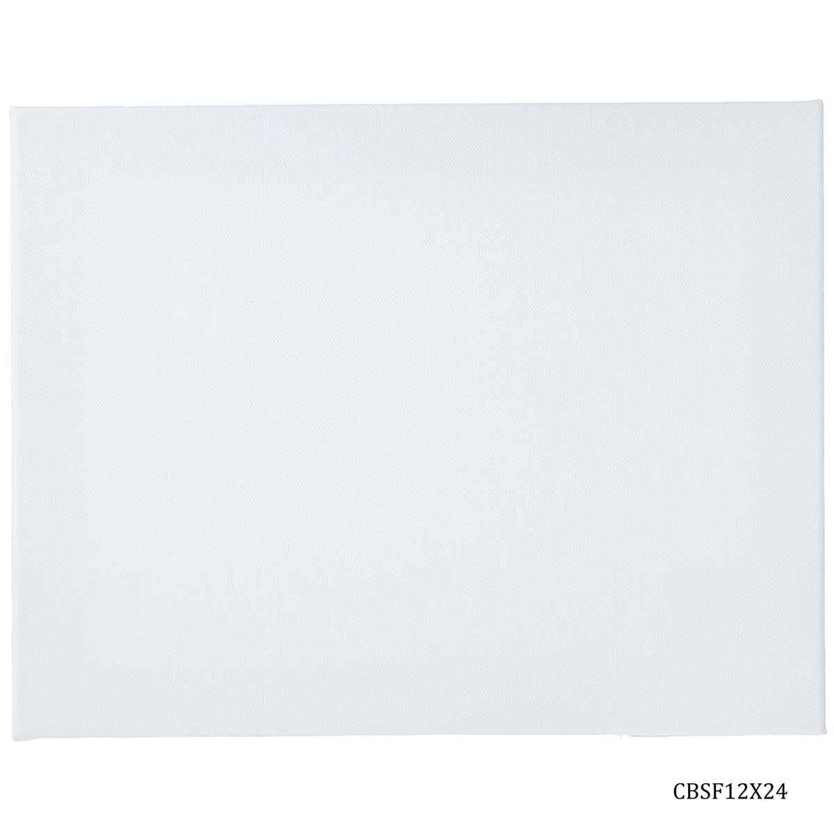 12X24 Inch White Stretched Canvas With Frame Board CBSF12X24