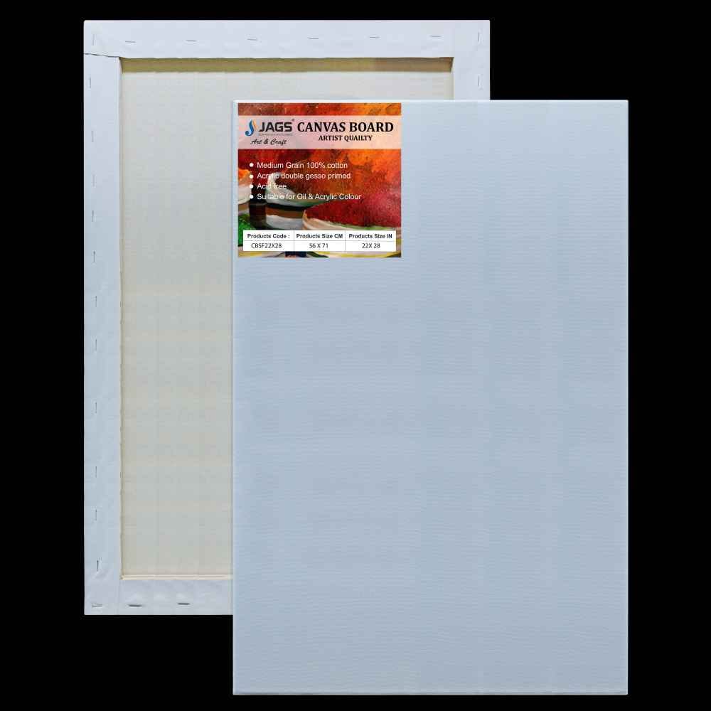 22X28 Inch White Stretched Canvas With Frame Board CBSF22X28