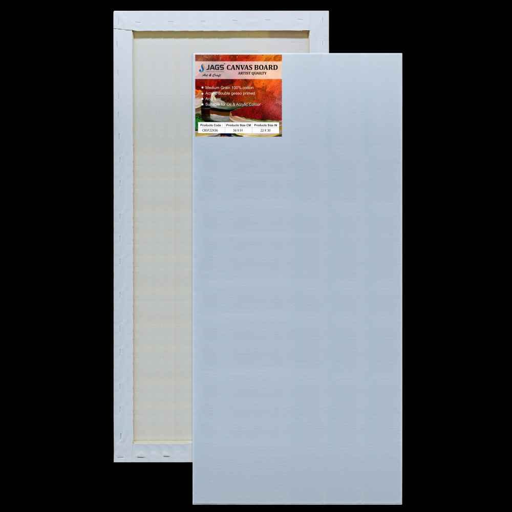 22X36 Inch White Stretched Canvas With Frame Board CBSF22X36