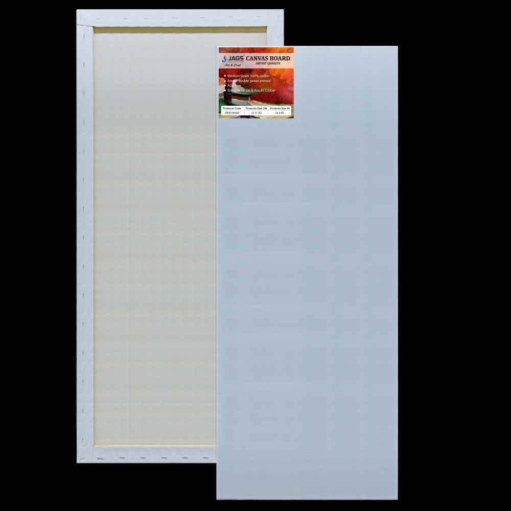 24X60 Inch White Stretched Canvas With Frame Board CBSF24X60