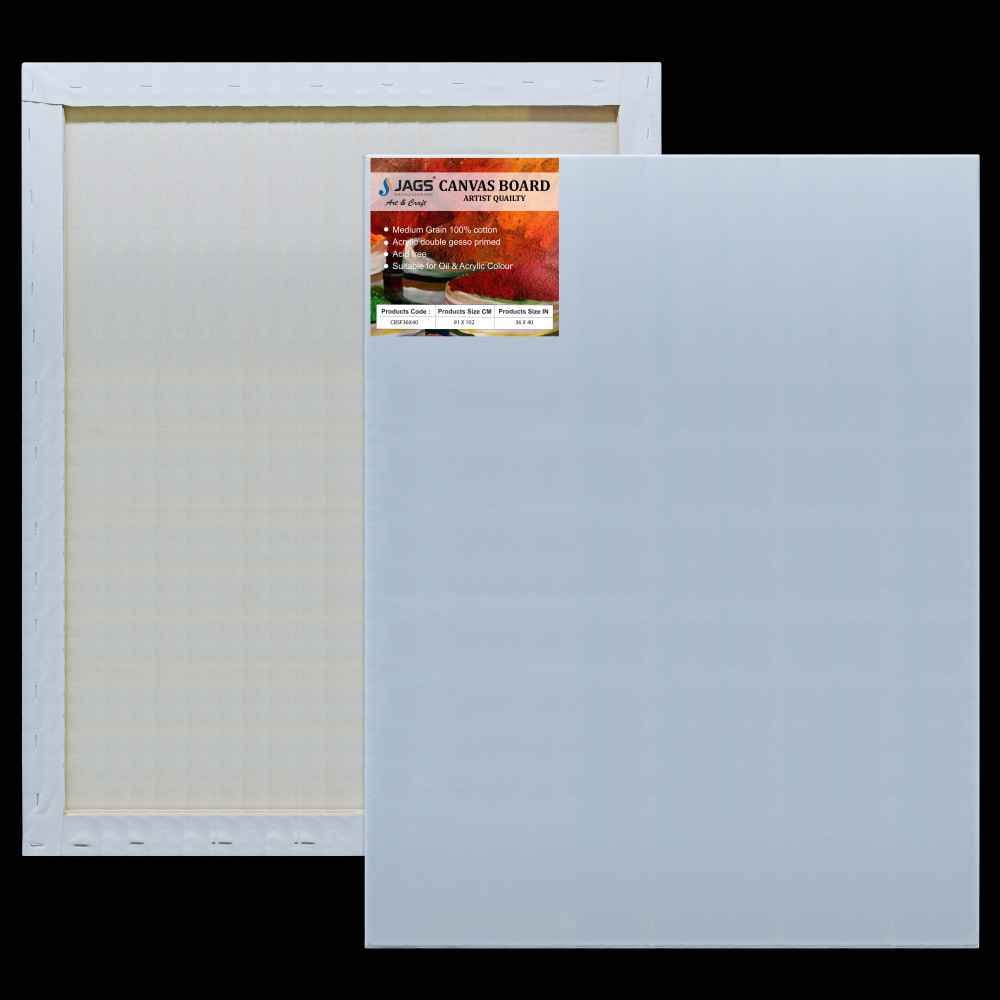 36X40 Inch White Stretched Canvas With Frame Board CBSF36X40