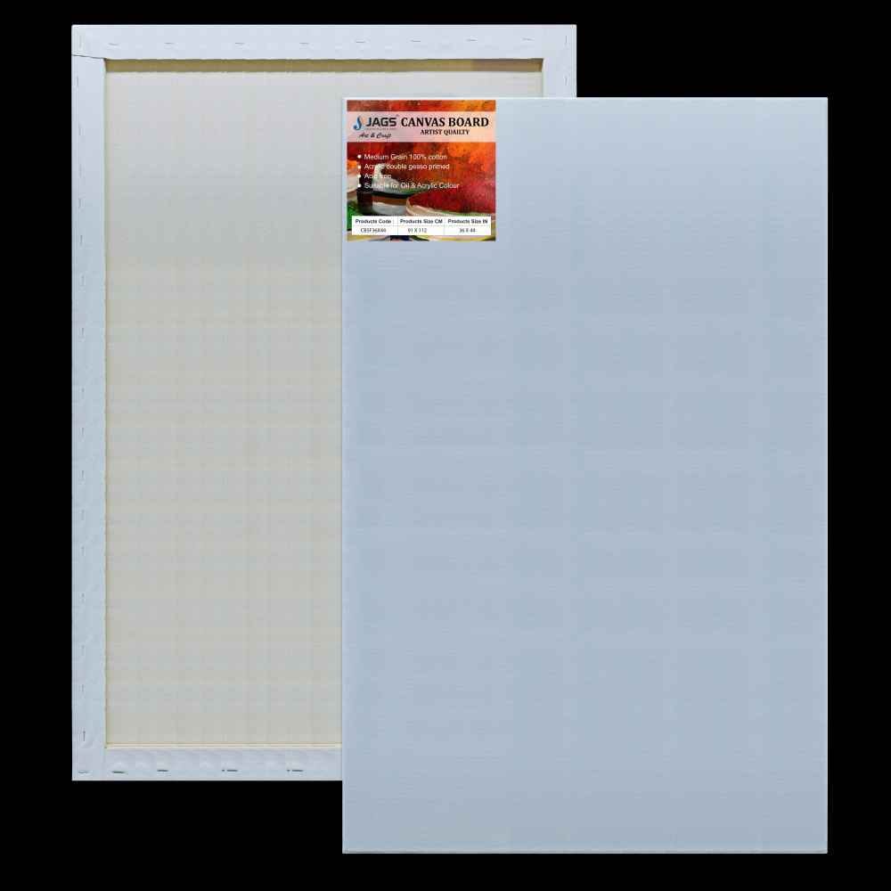 36X44 Inch White Stretched Canvas With Frame Board CBSF36X44