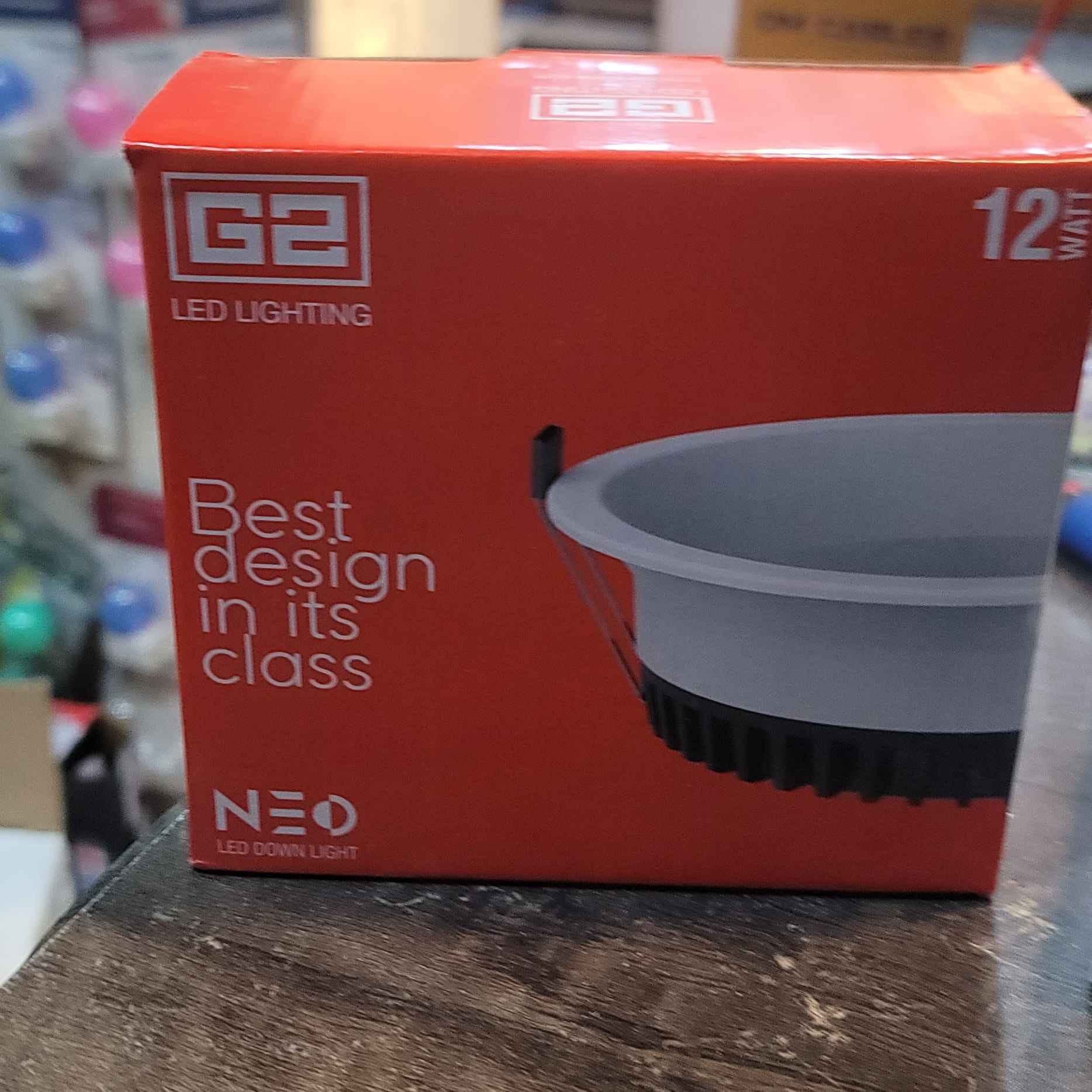 G2 NEO DOWNLIGHT 12W 6K BLACK BODY