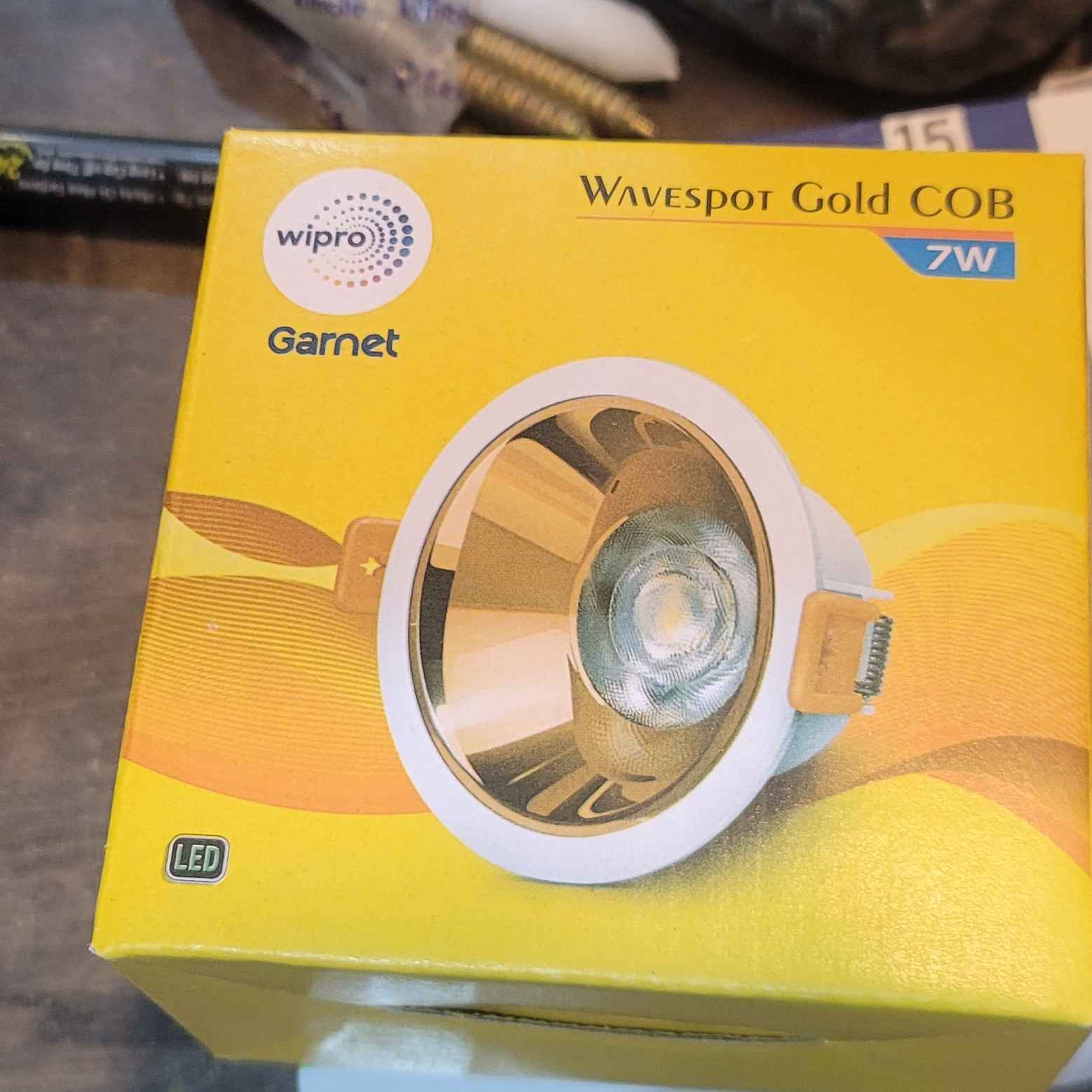WIPRO 7W GOLD COB 4K