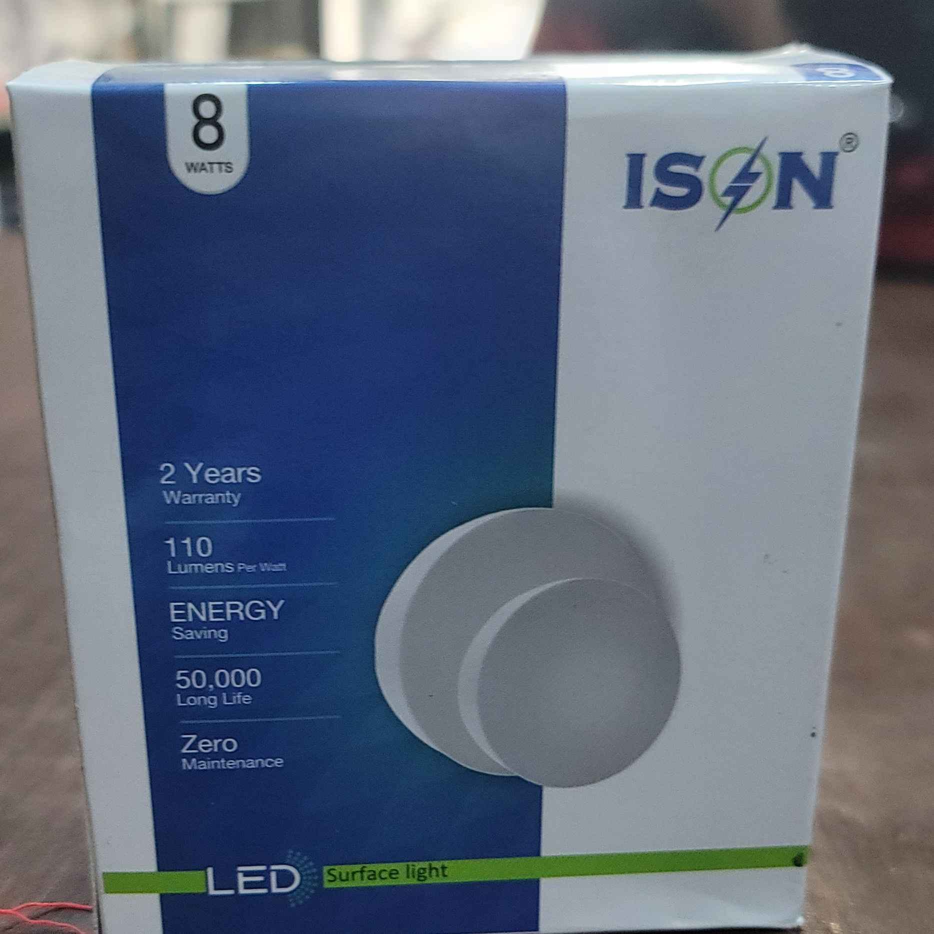 ISON 8W 4K WHITE BODY ROUND