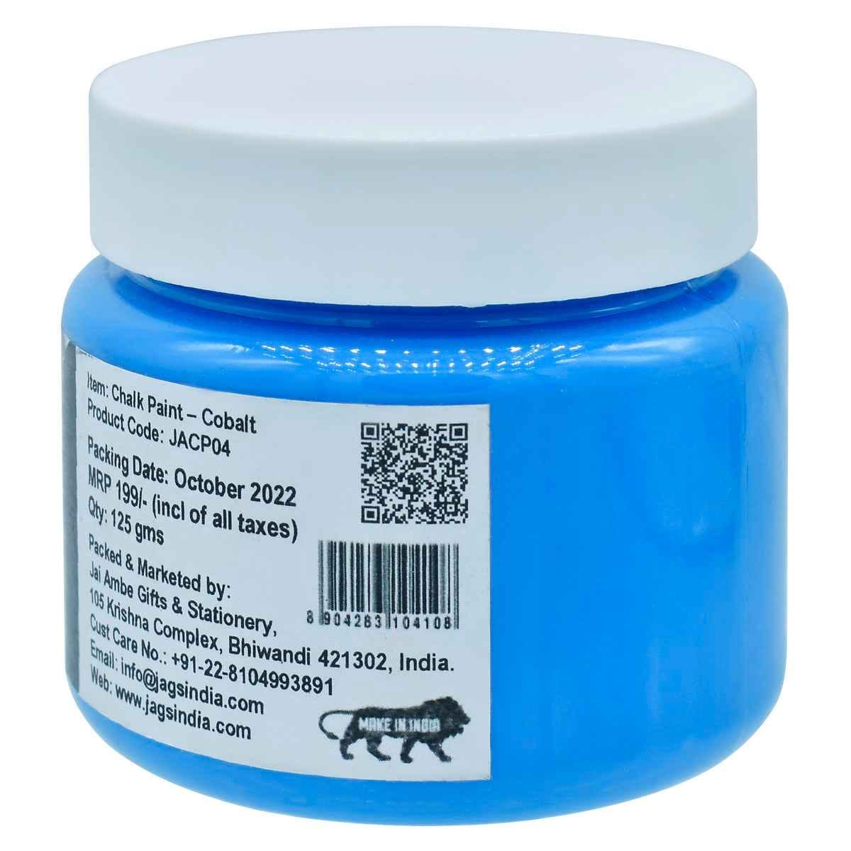 Art Chalk Paint 4.4Oz 125 gms for Crafting and DIY Project Ect Cobalt JACP04