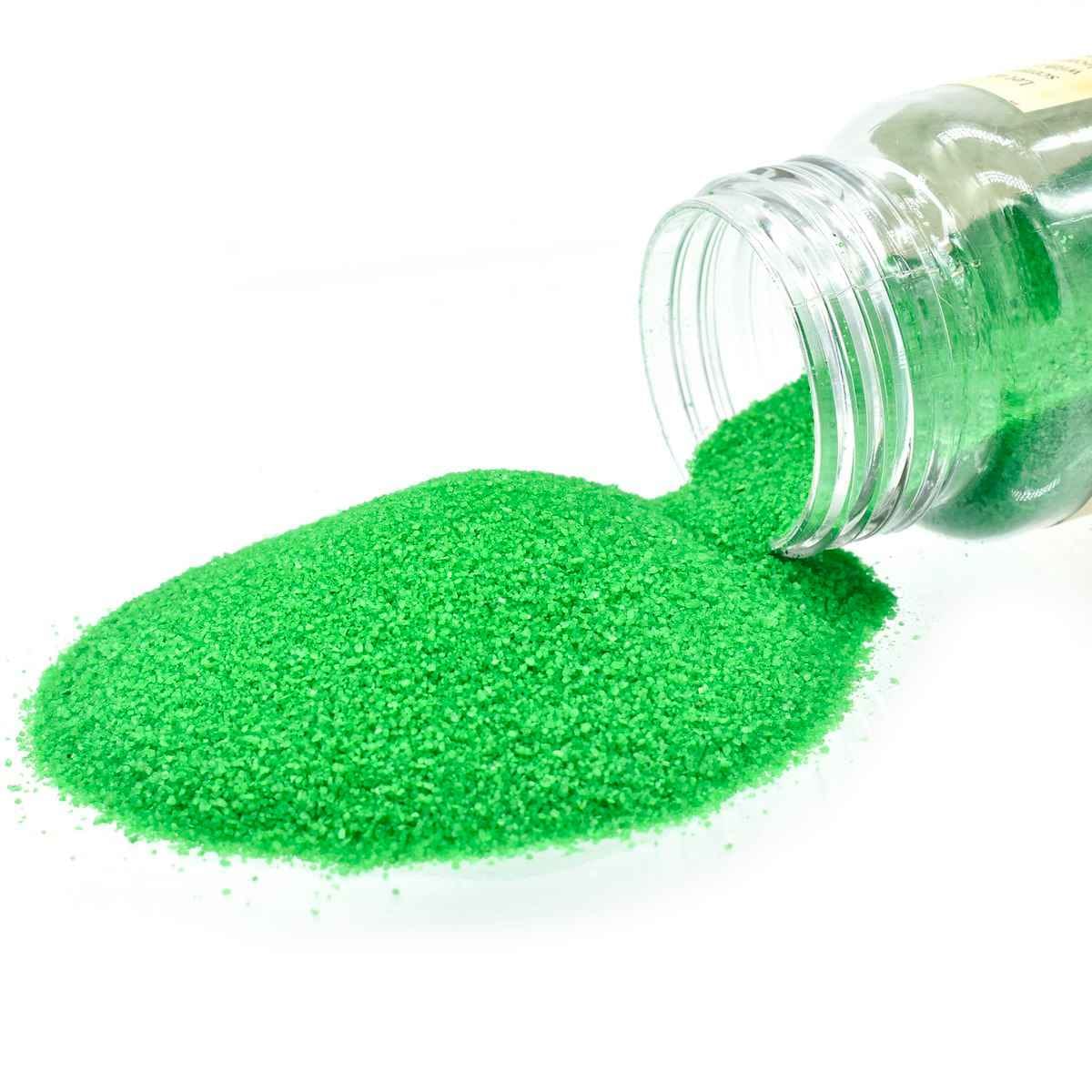 Coloured Sand 160 gms Light Green No17 Use in vases, jewellery, sand art and more JCSLGN17