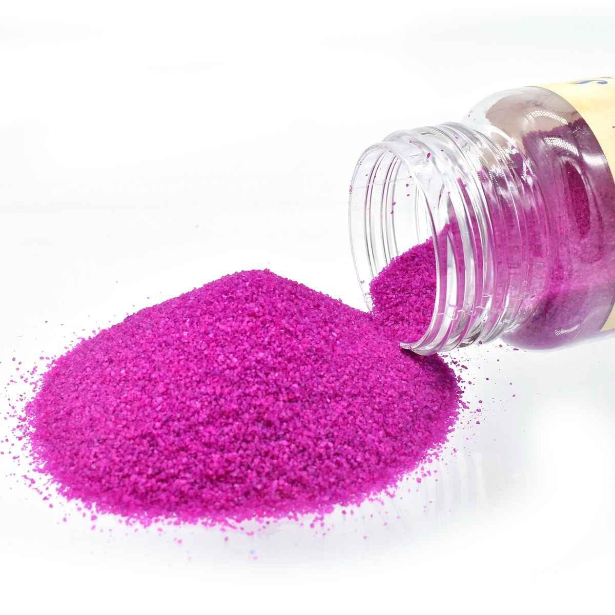 Coloured Sand 160Gms Rani Pink No 4 Use in vases, jewellery, sand art and more JCSRPK04