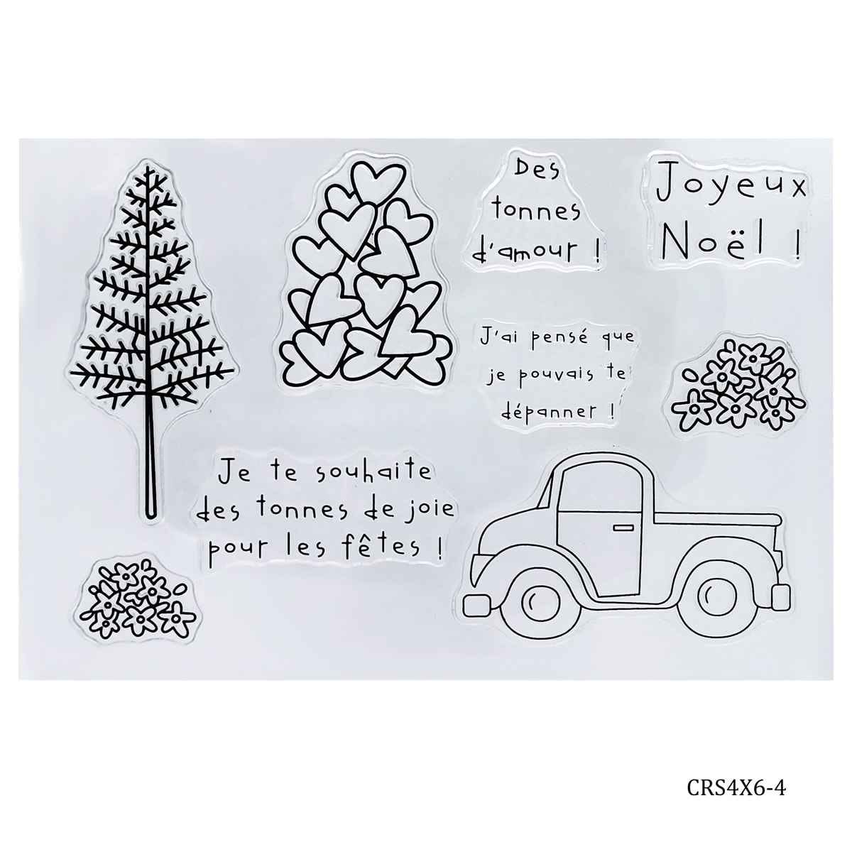 Clear Rubber Stamp 4*6 04 CRS4X6-4