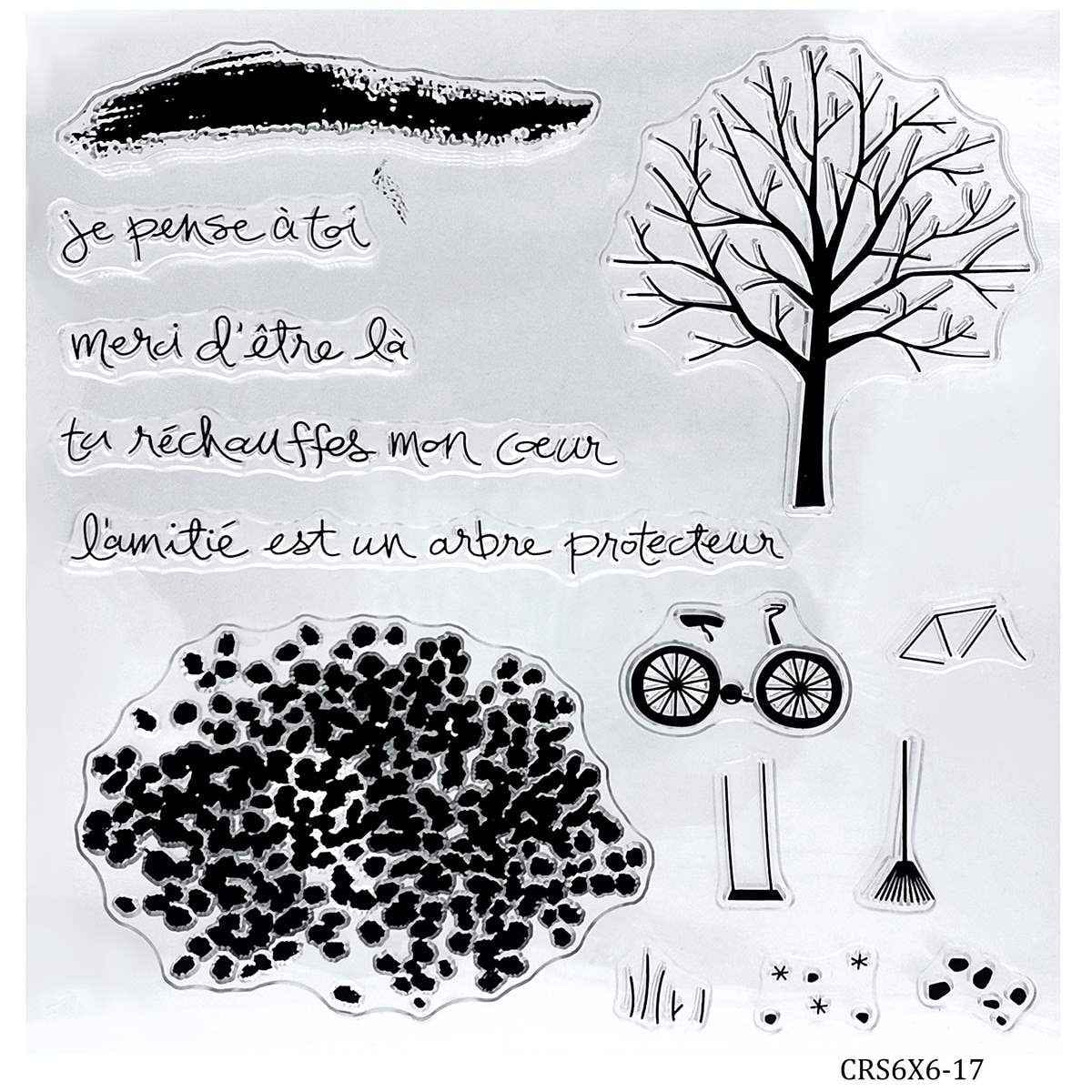 Clear Rubber Stamp 6X6 017 CRS6X6-17
