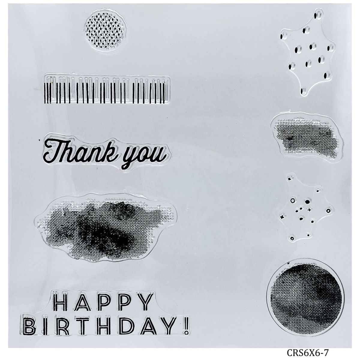 Thank You Clear Rubber Stamp 6*6 07 CRS6X6-7