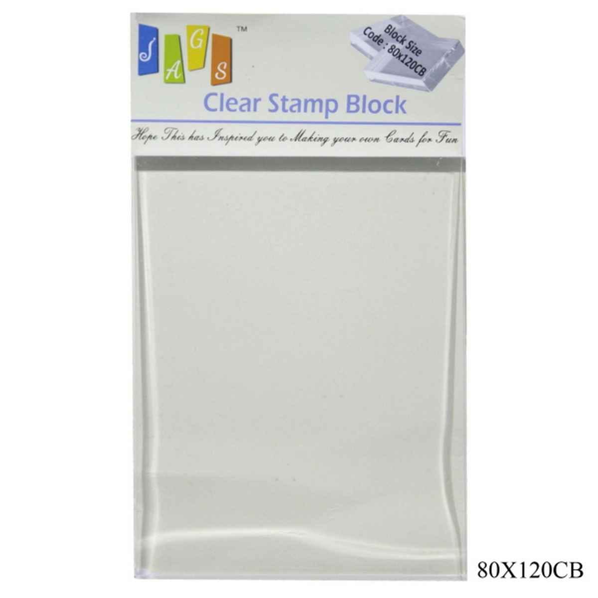 Clear Acrylic Stamping Block 80mm*120MM 80X120CB