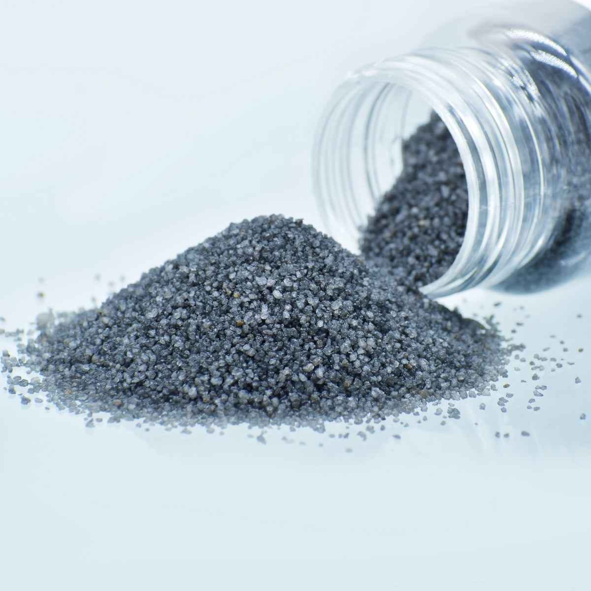 Coloured Sugar Sand 150 gms Black , use in decoration or a beautiful Painting ect JCS150BK