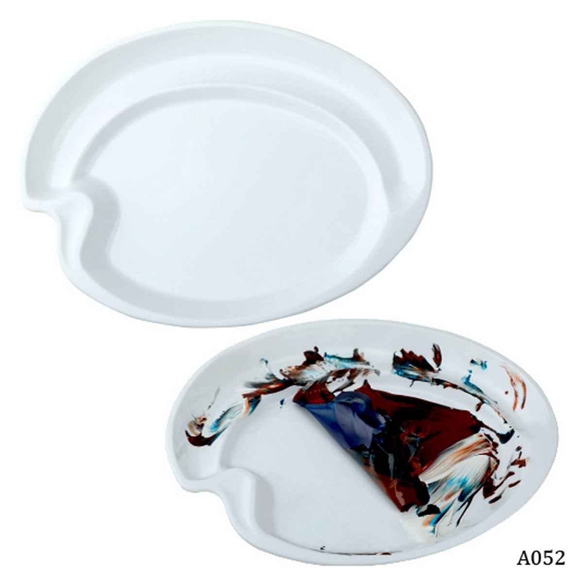 Colour Mixing Plate Easy Peel Small 1 mixing plate of 2 compartments Size: 20x26x2.5 cm A052