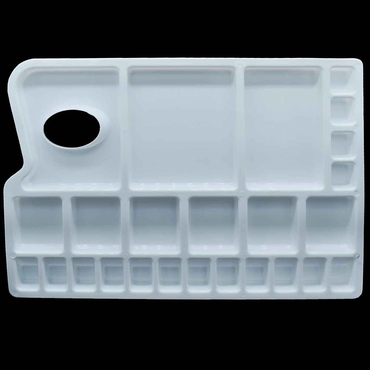 Colour Mixing Plate Rectangle Big 24 compartments Size 33x23x2 Cm DS403