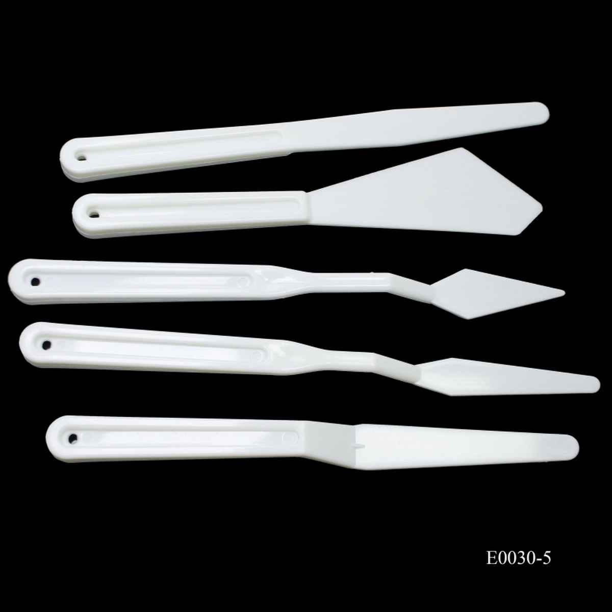 Craft Art Tools Set High Quality 5 Pcs Set ,5 assorted painting knives, 3 cranked handles and 2 flat E0030-5
