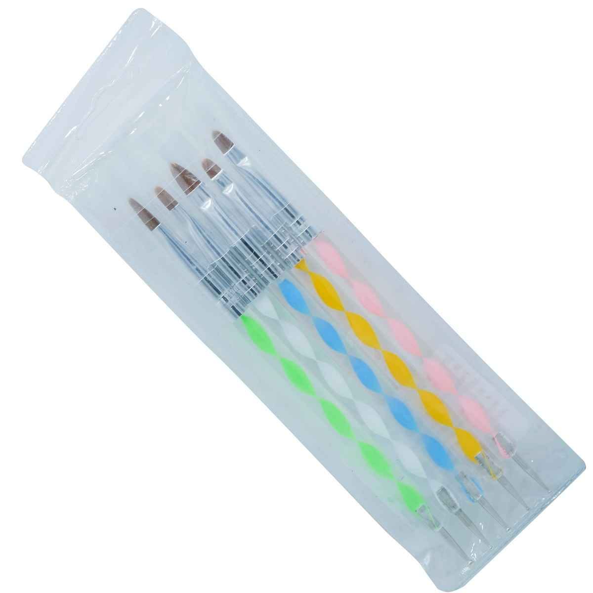 Crafts Emboss Tool 5 Pcs Set With Brush, 2 Way Dotting Pens T-136NW