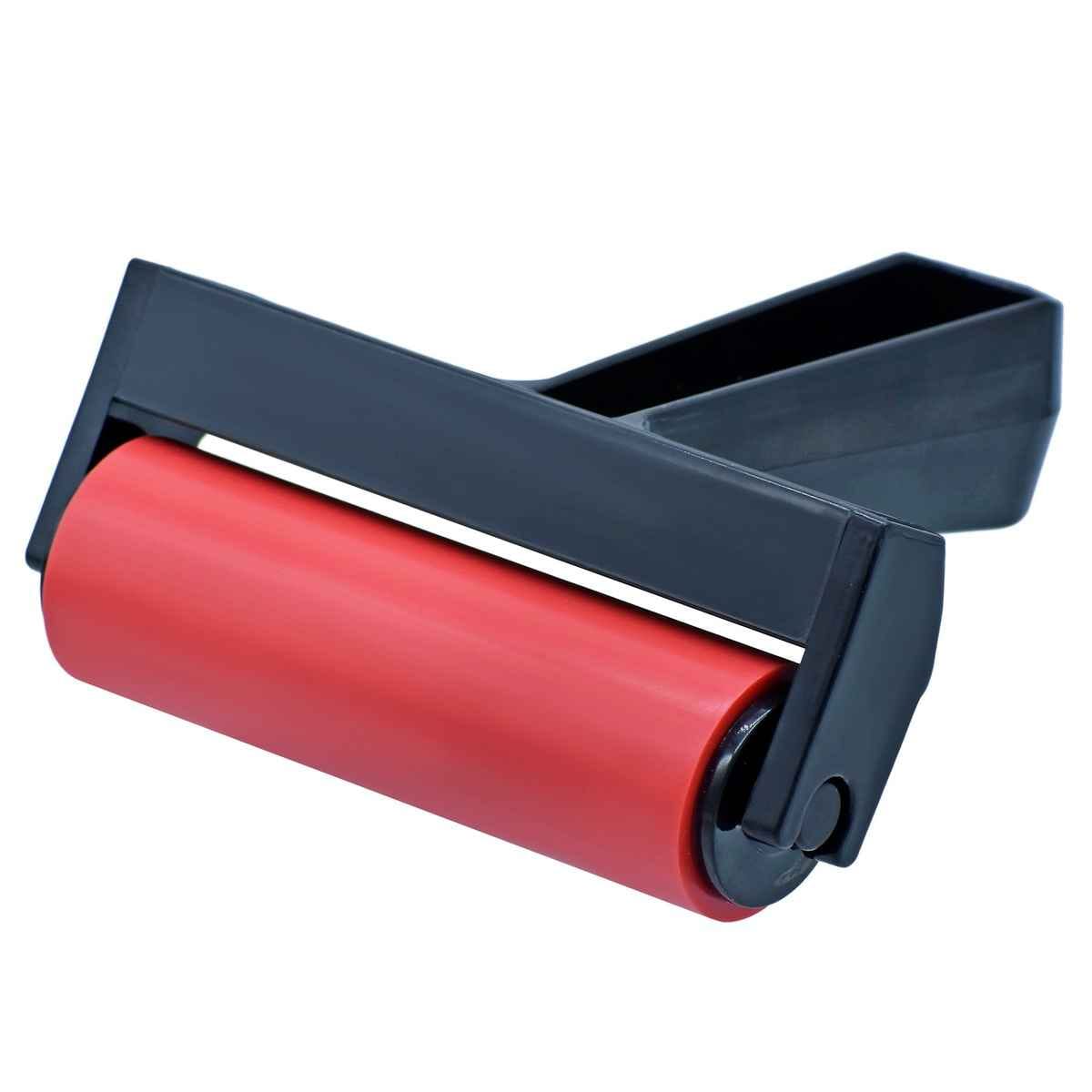 Crafts Painting Roller Plastics Handel Red Roller 4 Inch use For Clay, Paint, Foam ect G-10A
