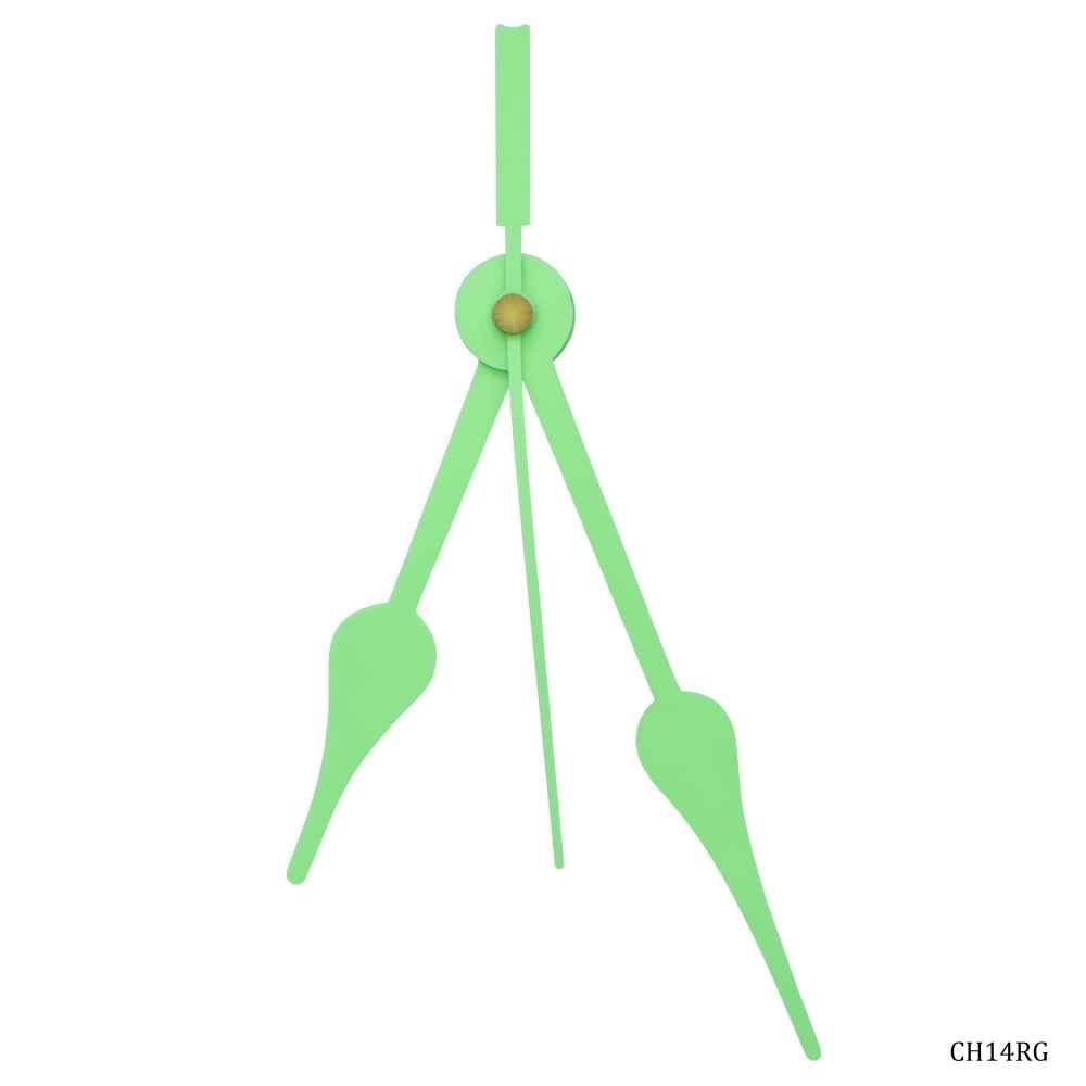 Glow In Dark Clock Green Hands Set Big 14G CH14RG