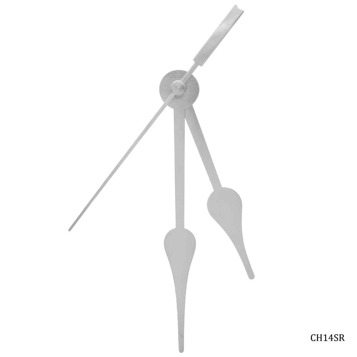Metal Silver Clock Hands Set Minute hand 11 cm, Hour Hand 8 cm CH14SR