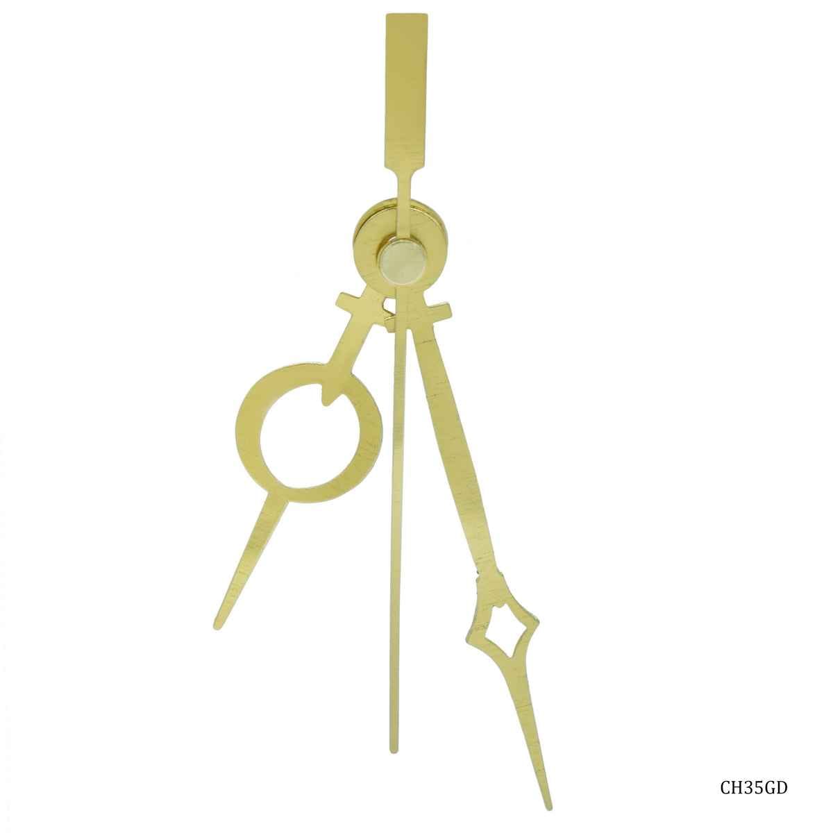 Metal Kajal Gold Clock Hands Set Small CH35GD