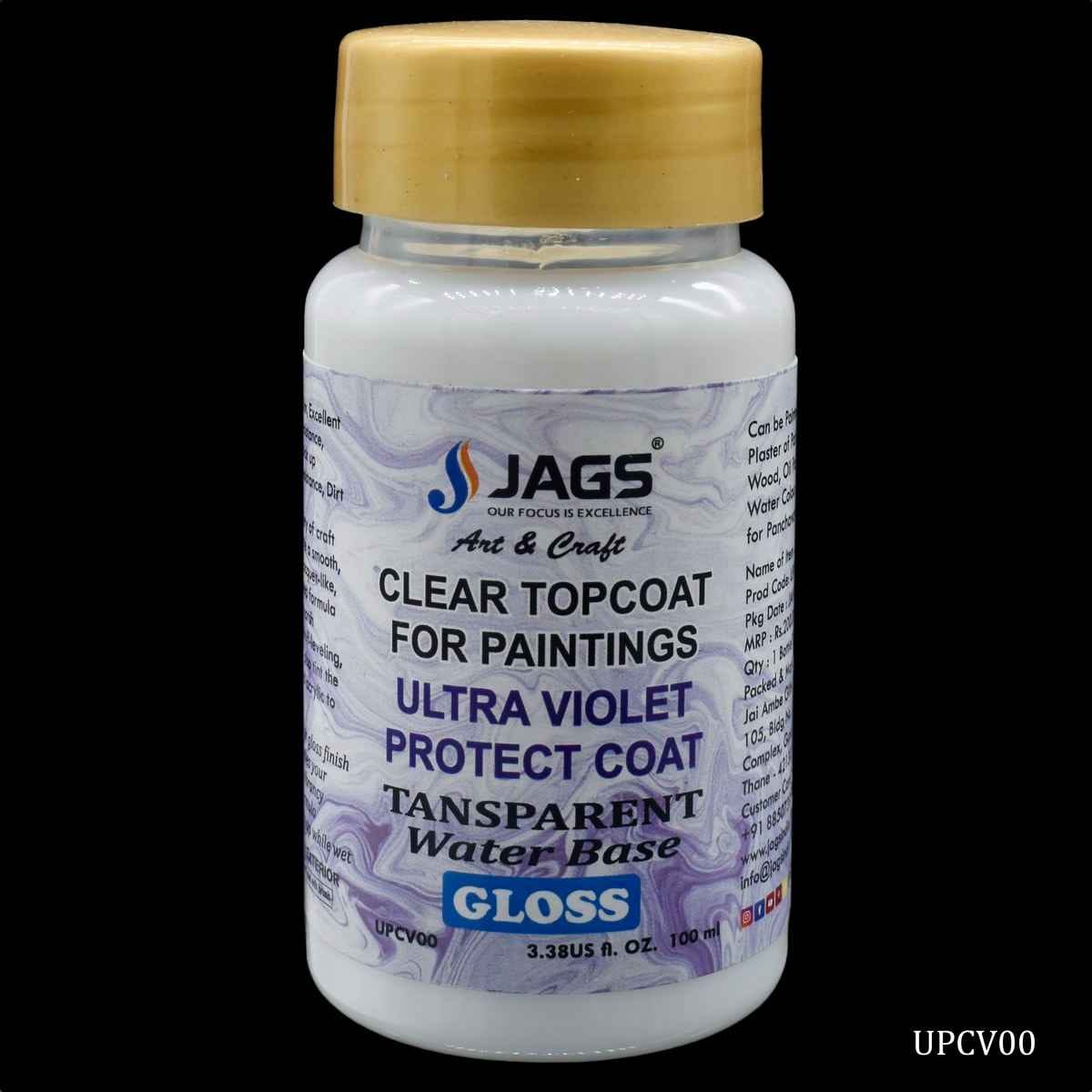 Crafts UV Protect Coat Varnish Gloss 100ML UPCV00
