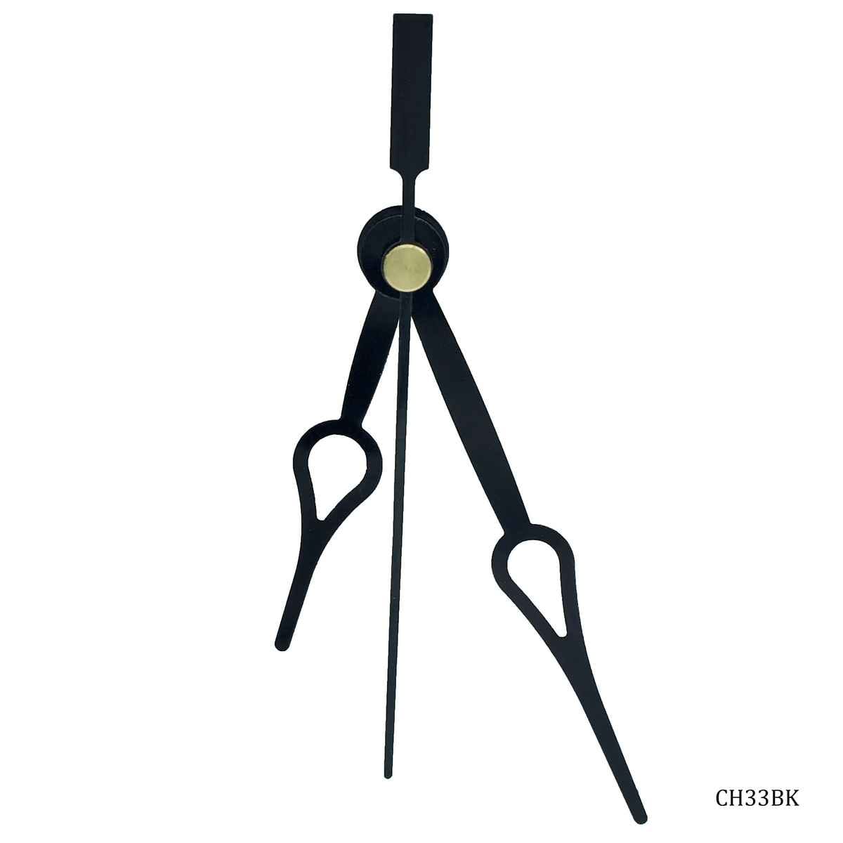 Black Sickosa Clock Hands Set Small Mini CH33BK