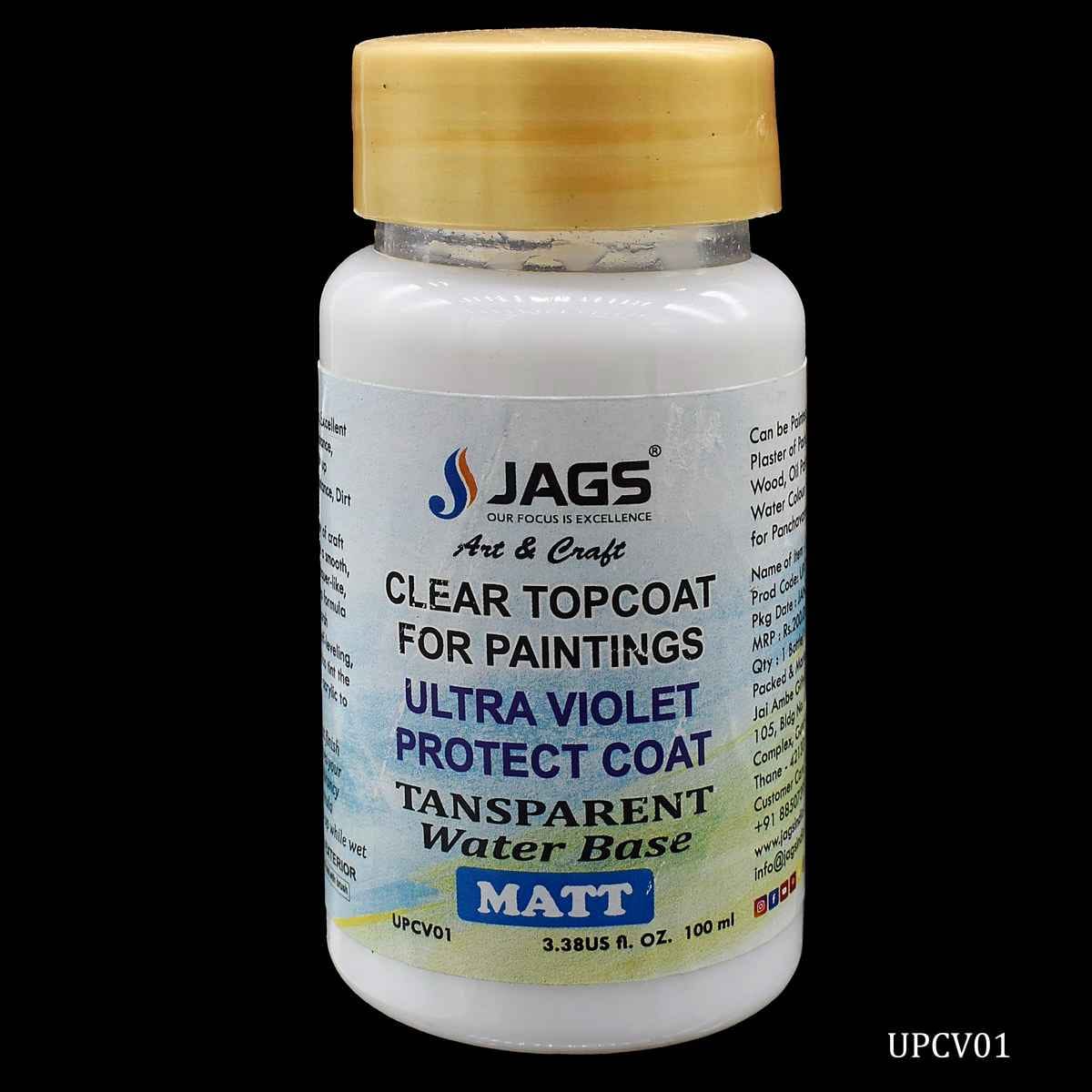 Crafts UV Protect Coat Varnish Matt 100ML UPCV01