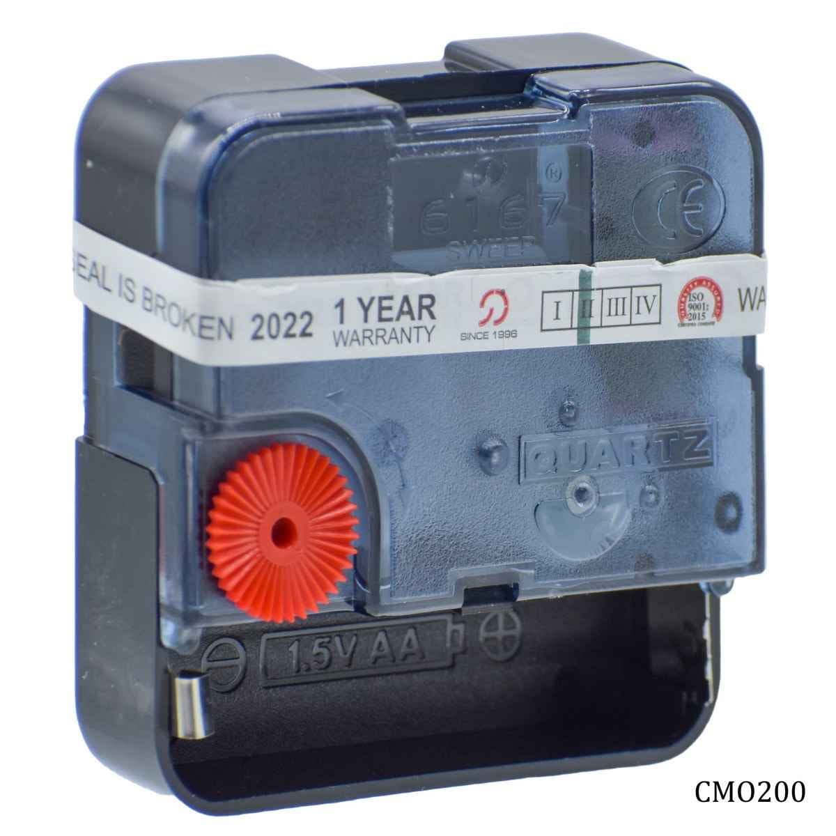 Clock Movement Machine 12 mm Spindle, Sweep Movement | Diameter of Hands: Hour - 5.1 mm - Minute - 3.3 mm CMO200