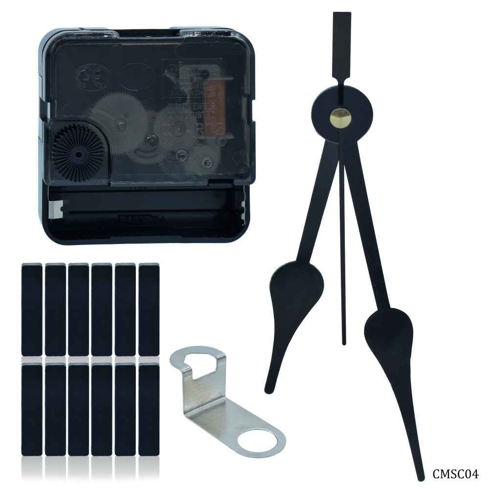 Clock Making Kit 4 | Black | Clock Hands, Machine, Numbers & Hook CMSC04
