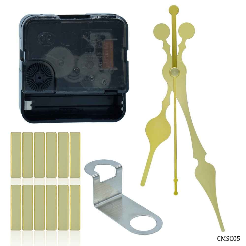 Clock Making Kit 5 | Gold| Clock Hands, Machine, Numbers & Hook CMSC05